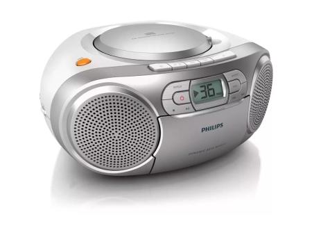 Radio CD Philips AZ127/12/ 2W/ Gris