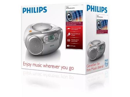 Radio CD Philips AZ127/12/ 2W/ Gris