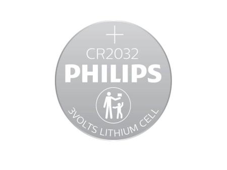 Pack de 6 Pilas de Botón Philips CR2032/ 3V