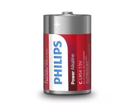 Pack de 2 Pilas C Philips LR14P2B/10/ 1.5V/ Alcalinas