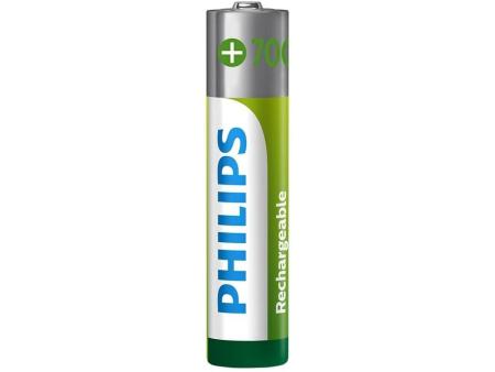 Pack de 4 Pilas AAA Philips R03B4A70/10/ 1.2V/ Recargables