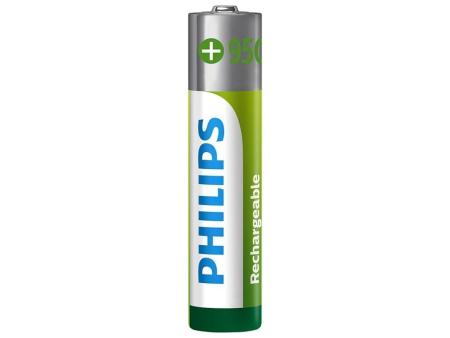 Pack de 4 Pilas AAA Philips R03B4A95/10/ 1.2V/ Recargables