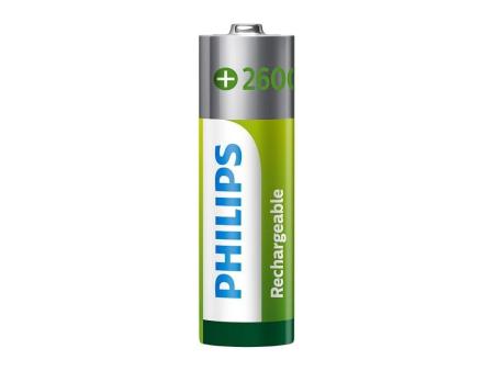 Pack de 4 Pilas AA Philips R6B4B260/10/ 1.2V/ Recargables