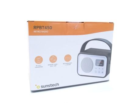 Radio Portátil Sunstech RPBT450/ Negra