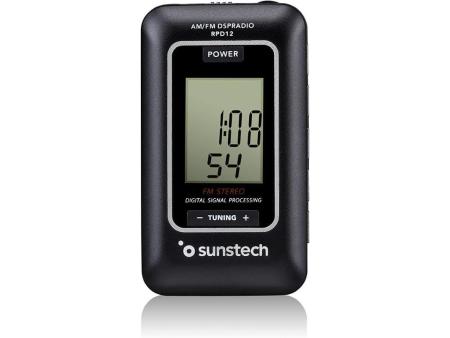 Radio Portátil Sunstech RPD12/ Negro