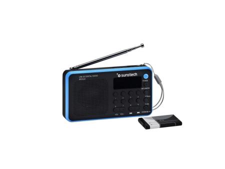 Radio Portátil Sunstech RPDS32BL/ Negra y Azul