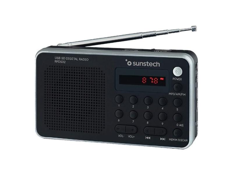 Radio Portátil Sunstech RPD32SL/ Plata