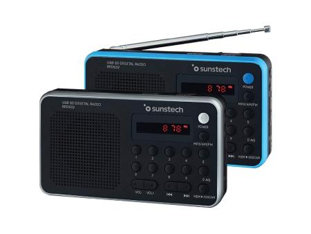 Radio Portátil Sunstech RPD32SL/ Plata