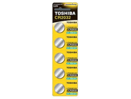 Pack de 5 Pilas de Botón Toshiba CR2032/ 3V