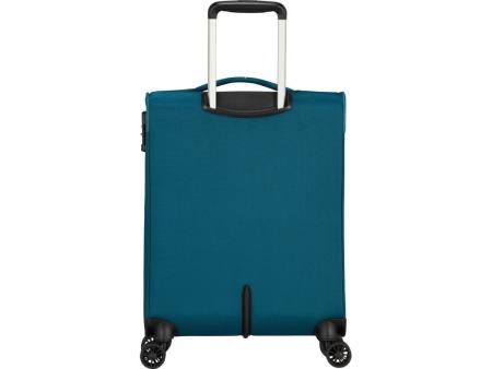 Maleta de Cabina American Tourister Crosstrack Spinner 55cm/ 55x40x20cm/ 4 Ruedas/ Marino y Naranja