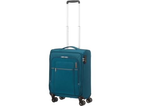 Maleta de Cabina American Tourister Crosstrack Spinner 55cm/ 55x40x20cm/ 4 Ruedas/ Marino y Naranja