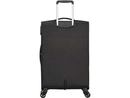 Maleta Mediana American Tourister Crosstrack Spinner Expansible 67cm/ 67.5x42x27.5cm/ 4 Ruedas/ Gris y Rojo