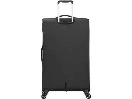 Maleta Mediana American Tourister Crosstrack Spinner Expansible 79cm/ 79x46.5x30.5cm/ 4 Ruedas/ Gris y Rojo