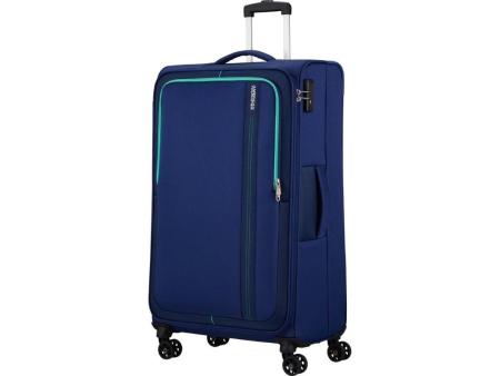 Maleta de Cabina American Tourister Sea Seeker Spinner 80cm/ 80x47.5x28.5cm/ 4 Ruedas/ Marino Combate