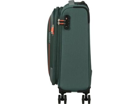 Maleta de Cabina American Tourister Pulsonic Spinner 55cm/ 55x40x23cm/ 4 Ruedas/ Verde Bosque Oscuro