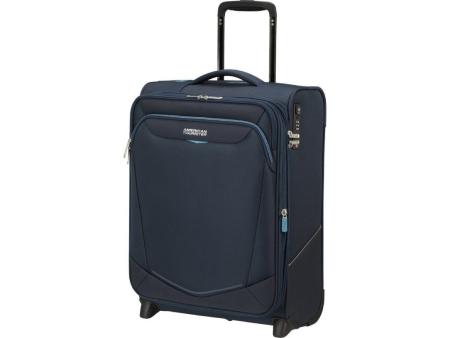 Maleta de Cabina American Tourister Upright SummerRide 55cm/ 55x40x20cm/ 2 Ruedas/ Azul Marino