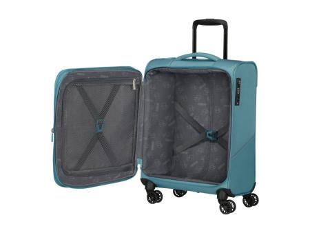 Maleta de Cabina American Tourister SummerRide Spinner 55cm/ 55x40x23cm/ 4 Ruedas/ Azul Brisa