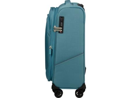 Maleta de Cabina American Tourister SummerRide Spinner 55cm/ 55x40x23cm/ 4 Ruedas/ Azul Brisa