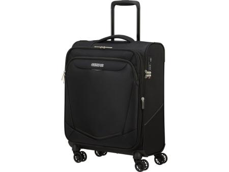 Maleta de Cabina American Tourister SummerRide Spinner 55cm/ 55x40x23cm/ 4 Ruedas/ Negro