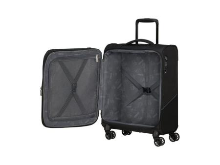 Maleta de Cabina American Tourister SummerRide Spinner 55cm/ 55x40x23cm/ 4 Ruedas/ Negro