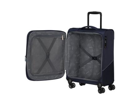 Maleta de Cabina American Tourister SummerRide Spinner 55cm/ 55x40x23cm/ 4 Ruedas/ Azul Marino