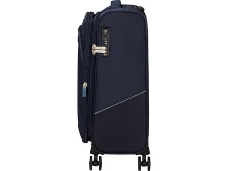 Maleta de Cabina American Tourister SummerRide Spinner 55cm/ 55x40x23cm/ 4 Ruedas/ Azul Marino