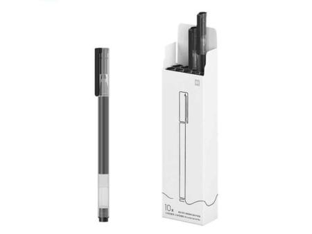 Bolígrafos de Tinta de Gel Xiaomi Mi High-Capacity Gel Pen/ 10 unidades/ Negros