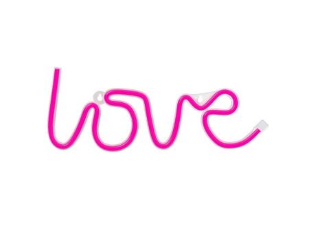 Luz Neon Forever Light Neon LED Love Pink/ Funciona a Pilas y USB