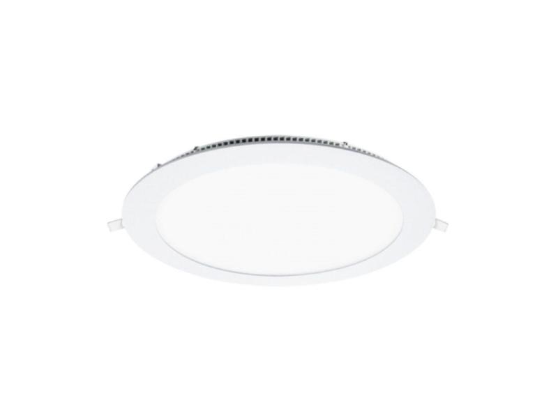 Downlight Iglux LS-102118-CB V2/ Circular/ Ø225 x 19mm/ Potencia 18W/ 1540 Lúmenes/ 3000ºK/ Blanco