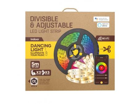 Tira LED Muvit IO MIOLST002/ 5m/ 24W/ Color RGB+CCT/ Regulable/ WiFi