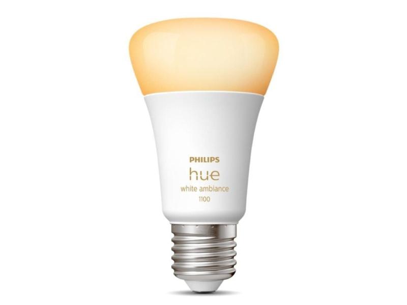 Bombilla Led Inteligente Philips Hue White Ambiance A60/ Casquillo E27/ 8W/ 1100 Lúmenes/ 2200K-6500K/ Precisa Philips Hue Bridg