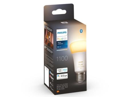 Bombilla Led Inteligente Philips Hue White Ambiance A60/ Casquillo E27/ 8W/ 1100 Lúmenes/ 2200K-6500K/ Precisa Philips Hue Bridg