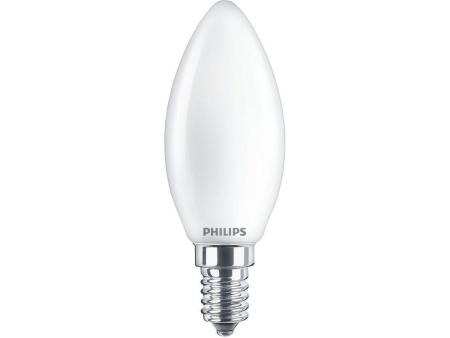 Bombilla Led Philips LED Classic/ Casquillo E14/ 4.3W/ 470 Lúmenes/ 2700K/ Pack de 2 Uds