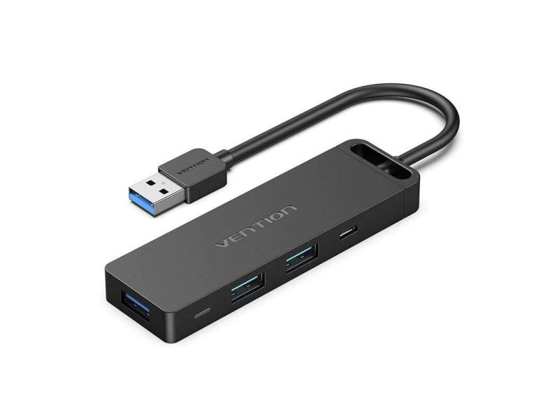 Docking USB 3.0 Vention CHVBB/ 3xUSB/ 1xMicroUSB PD/ 1xLector Tarjetas/ Negro