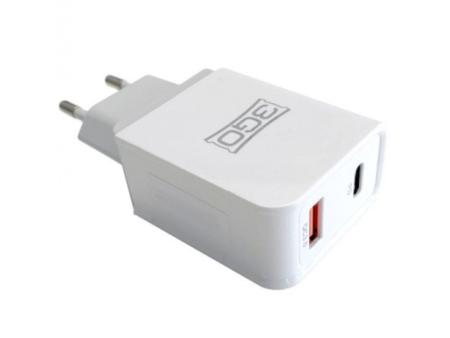 Cargador de Pared 3GO ALMUSBCQC3/ 1xUSB/ 1xUSB Tipo-C/ 18W