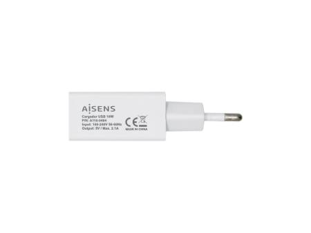 Cargador de Pared Aisens A110-0404/ 1xUSB/ 10W