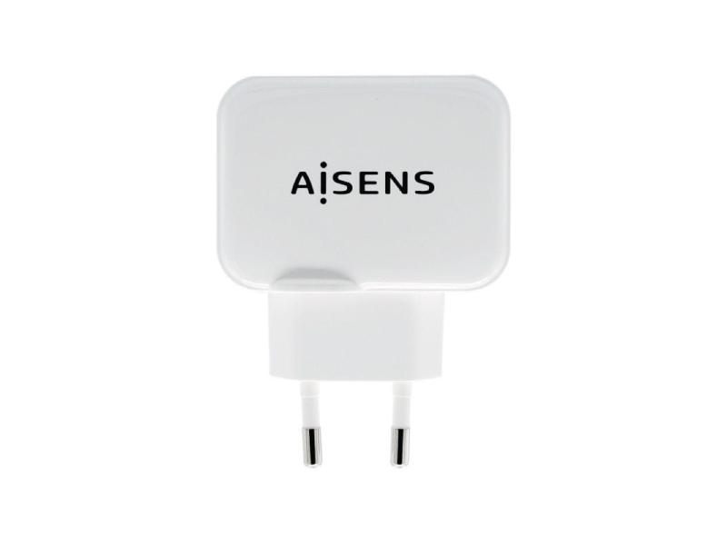 Cargador de Pared Aisens A110-0439/ 2xUSB/ 17W