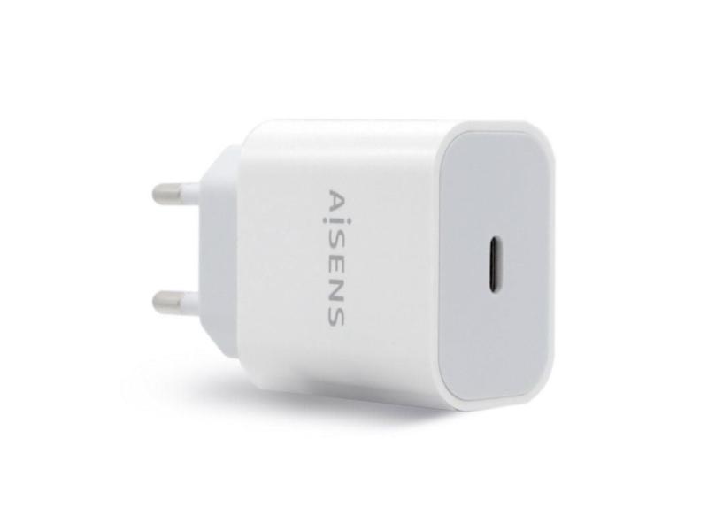 Cargador de Pared Aisens A110-0537/ 1xUSB Tipo-C/ 20W