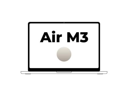 Apple Macbook Air 13,6'/ M3 8-Core CPU/ 16Gb/ 512Gb SSD/ 10-Core GPU/ Blanco Estrella