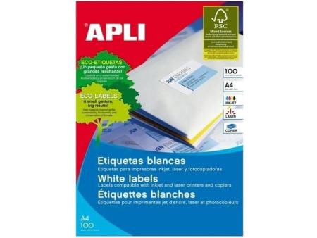 Etiquetas Adhesivas Apli 1273/ 70 x 37mm/ 100 Hojas