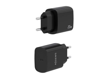 Cargador de Pared Aisens A110-0753/ 1xUSB Tipo-C/ 20W