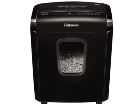 Destructora Fellowes 6M/ Minicorte de 4 x 12mm/ Negra