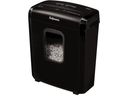 Destructora Fellowes 6M/ Minicorte de 4 x 12mm/ Negra