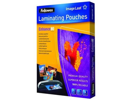 Fundas para Plastificar Fellowes 5306114/ A4/ 80 Micras/ 100 unidades