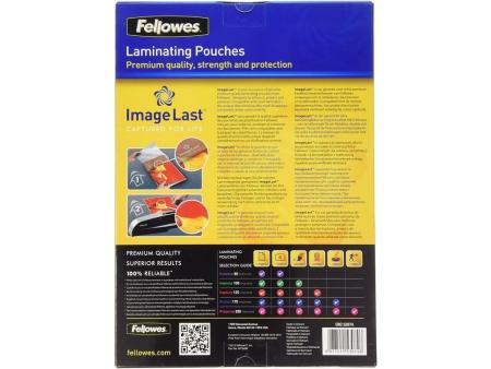 Fundas para Plastificar Fellowes 5307407/ A4/ 125 Micras/ 100 unidades