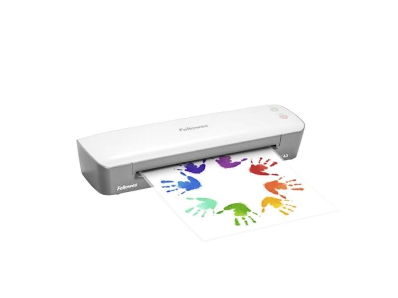 Plastificadora Fellowes Ion A3/ hasta A3 y 125 Micras/ Blanca y Gris