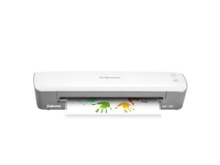 Plastificadora Fellowes Ion A3/ hasta A3 y 125 Micras/ Blanca y Gris