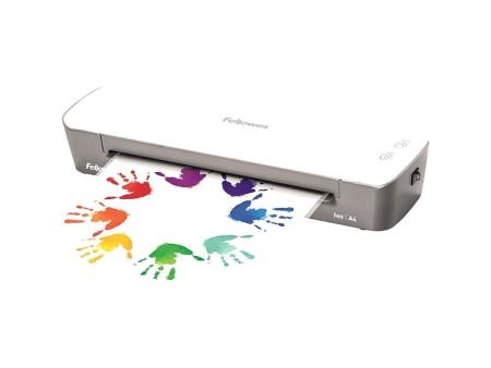 Plastificadora Fellowes Ion A4 4560001/ hasta A4 y 80-125 Micras/ Blanca y Gris