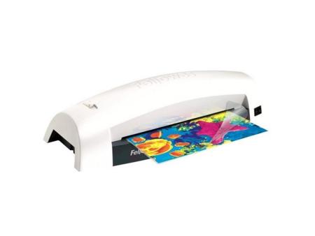 Plastificadora Fellowes Lunar 5715601/ hasta A4 y 80 Micras/ Blanca y Negra