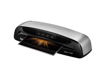 Plastificadora Fellowes Saturn 3I A3/ hasta A3 y 125 Micras/ Gris y Negra